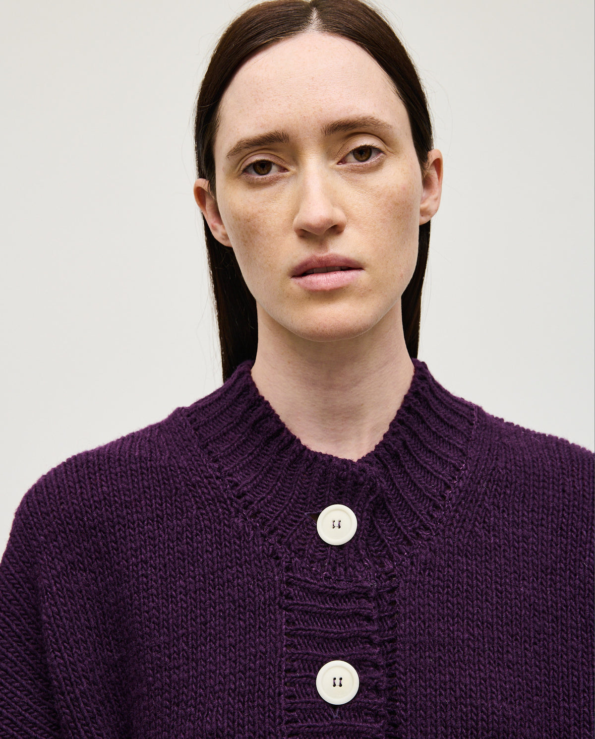 Purple Babaà No11 women's cardigan featuring a soft knit fabric and stylish design, perfect for casual or layered outfits.