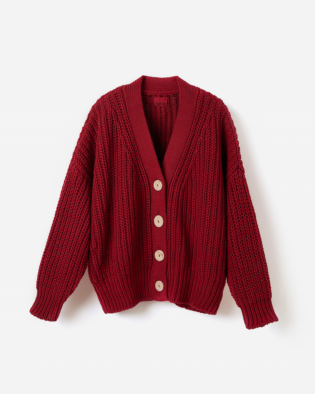 Silhouette of Babaà No18 Persephone women's cardigan, soft knit fabric with a relaxed fit and elegant design.
