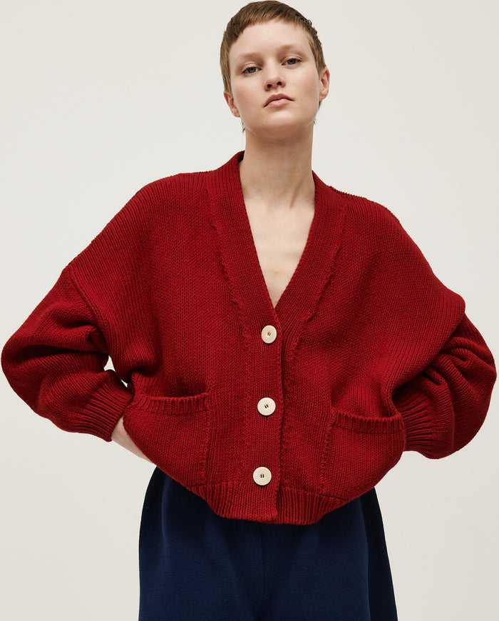 Babaà No22 Persephone women's cardigan featuring a soft knit fabric in a stylish, versatile design.