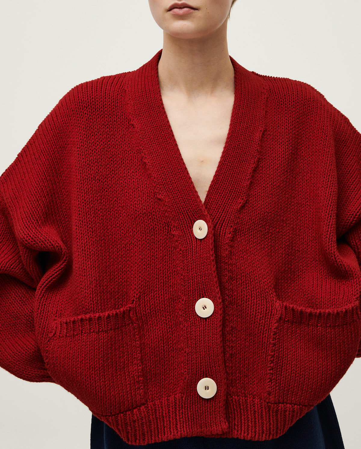 Babaà No22 Persephone women's cardigan in soft knit fabric, featuring a cozy fit and stylish design.