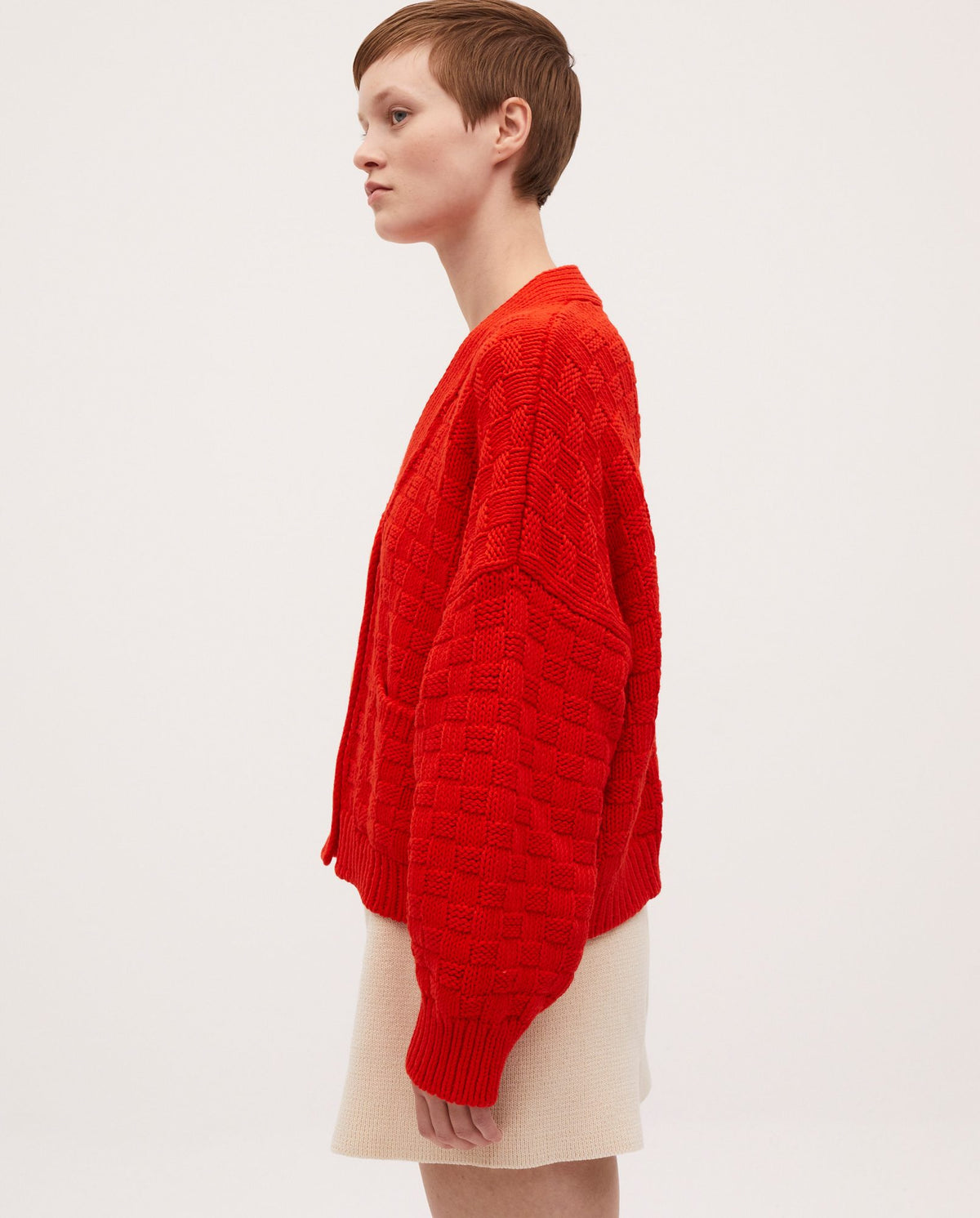 Babaà No3 Summer Flame women's cardigan featuring lightweight fabric and vibrant flame pattern on a casual, stylish garment.