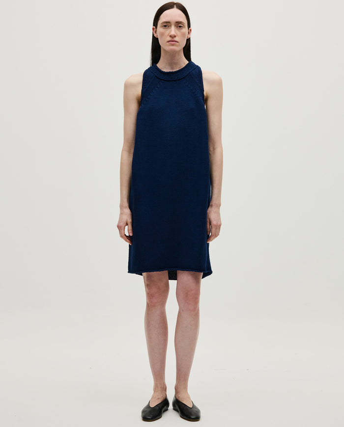 Navy Babaà Dress No46 for women, featuring a stylish, elegant design with a fitted silhouette and soft fabric.