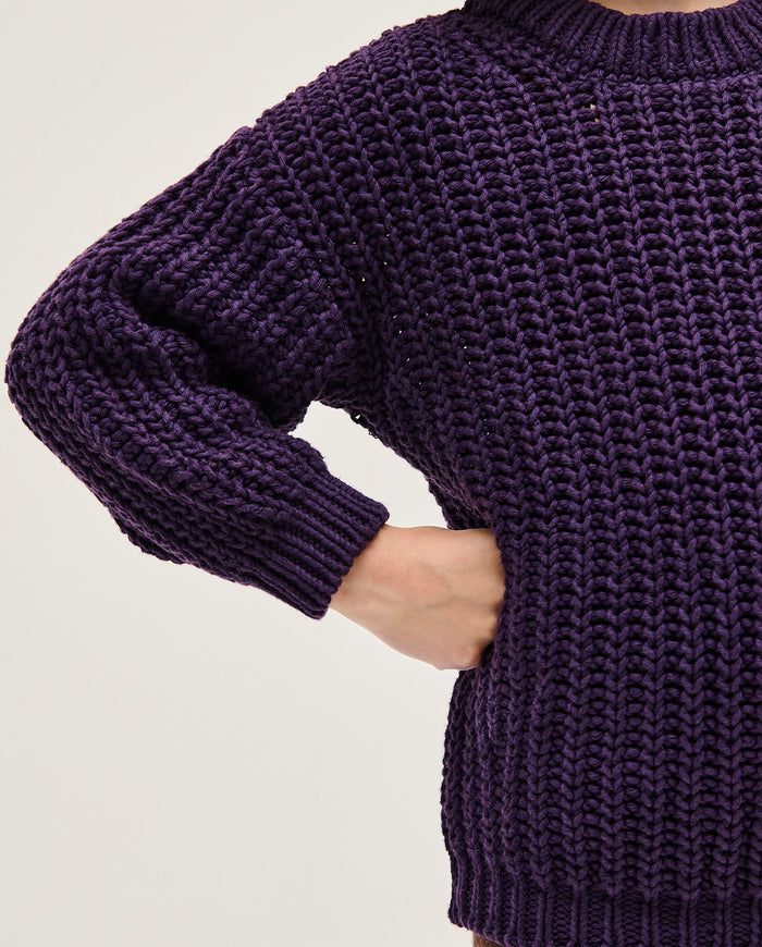 Kids' Babaà No18 Ridge jumper in soft knit fabric, featuring a cozy design and ribbed details for comfortable wear.