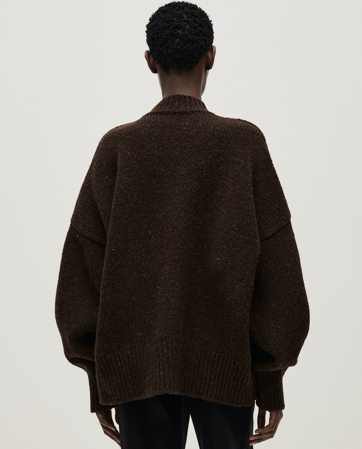 Women’s Babaà No11 Earth jumper in soft knit, featuring a relaxed fit and earthy tone, perfect for casual wear.