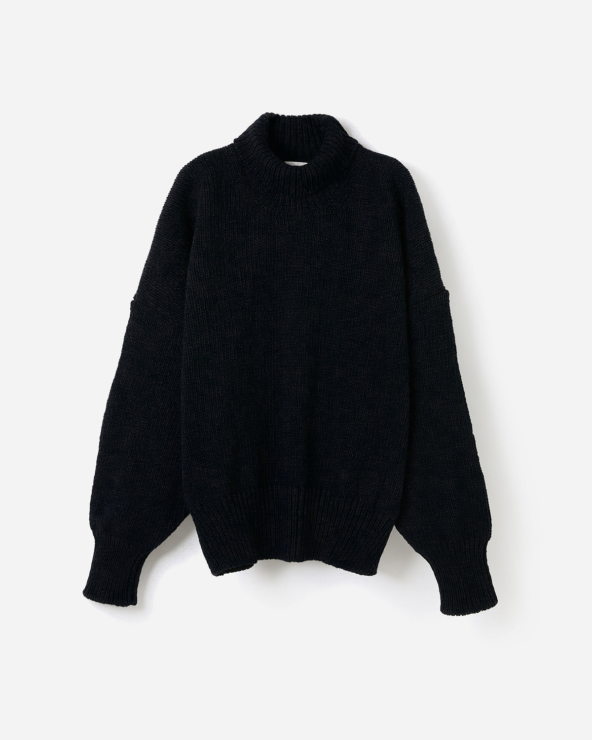 Black Babaà No17 women's jumper silhouette, showcasing a stylish and cozy knit sweater in a relaxed fit.