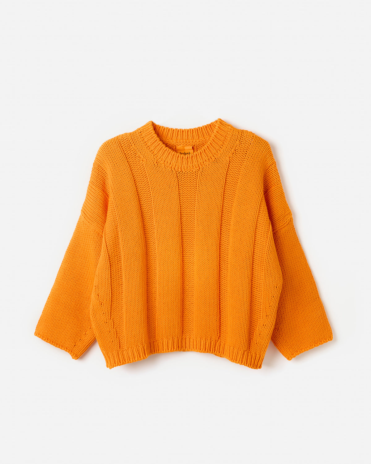 Babaà Jumper No66 La Condesa worn by a woman, showcasing a stylish knit sweater with a relaxed fit and classic design.