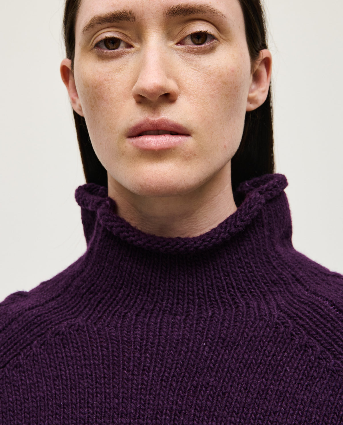 Purple Babaà No81 women's jumper featuring a cozy knit design and a relaxed fit, perfect for casual wear.