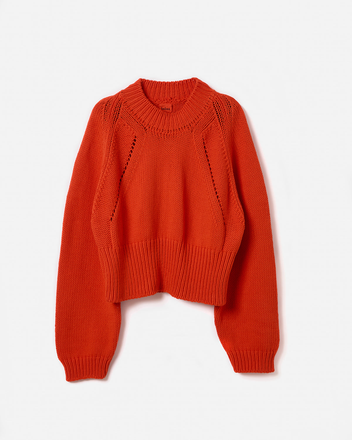 Silhouette of Babaà No86 Summer Flame women's jumper featuring a vibrant flame design, casual fit, and lightweight fabric.