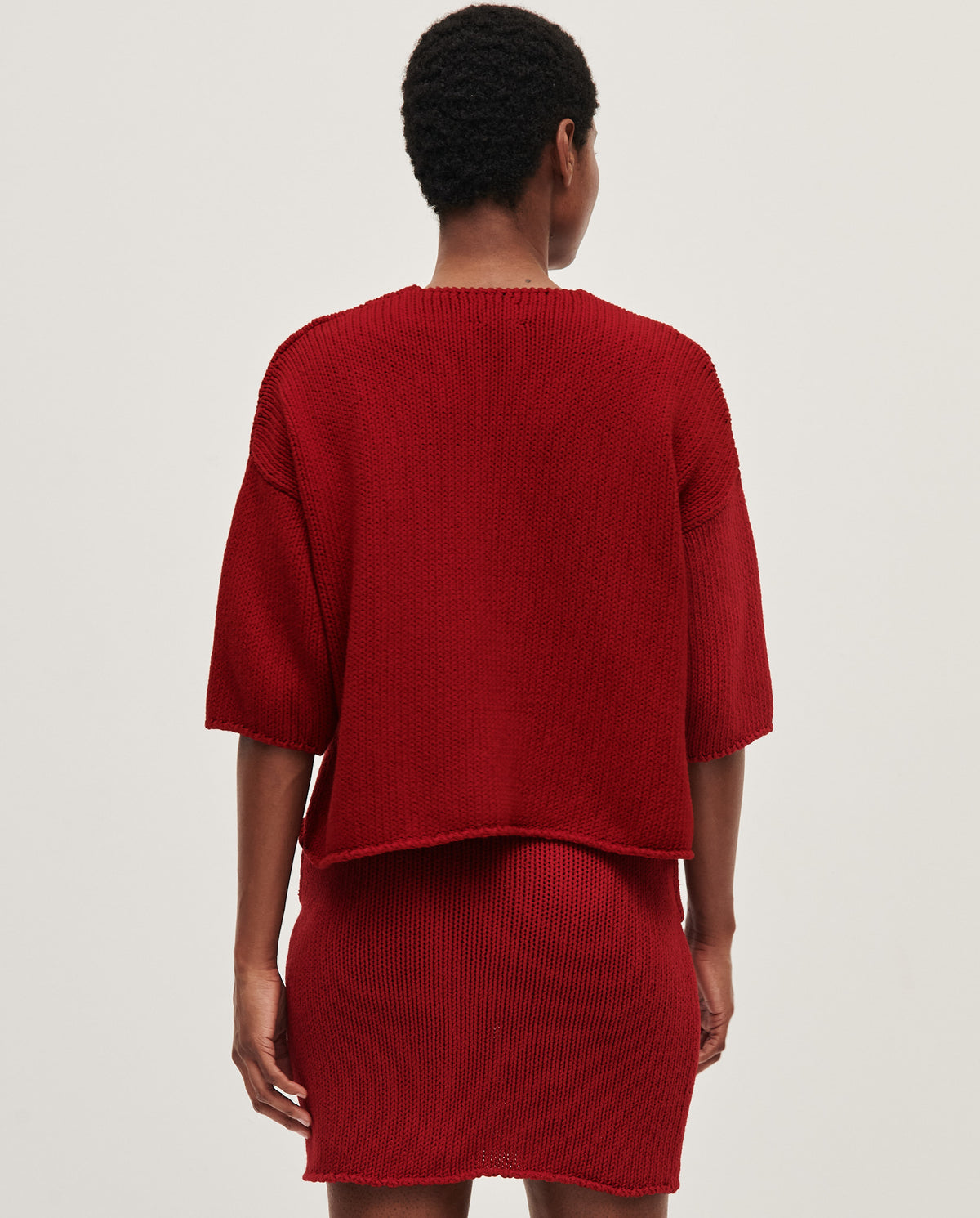 Babaà No9 Persephone women's jumper, soft knitted sweater in neutral tones, styled with long sleeves and comfortable fit