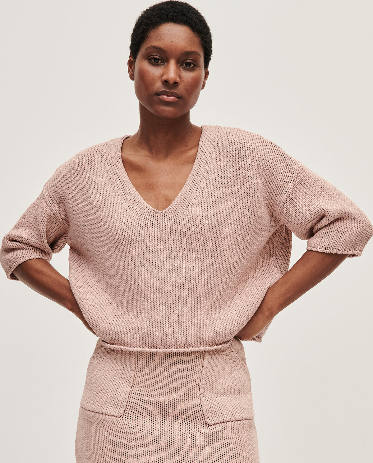 Babaà No9 Plum Blossom women's jumper featuring a soft knit fabric with a stylish plum blossom pattern.