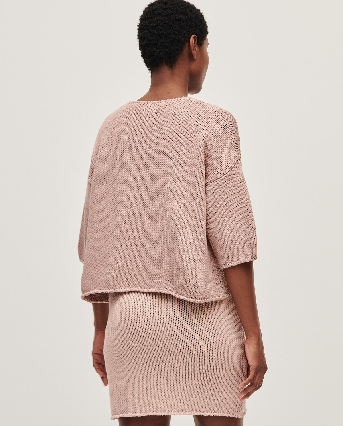 Babaà No9 plum blossom jumper for women, soft knit sweater featuring a delicate plum blossom pattern and relaxed fit.