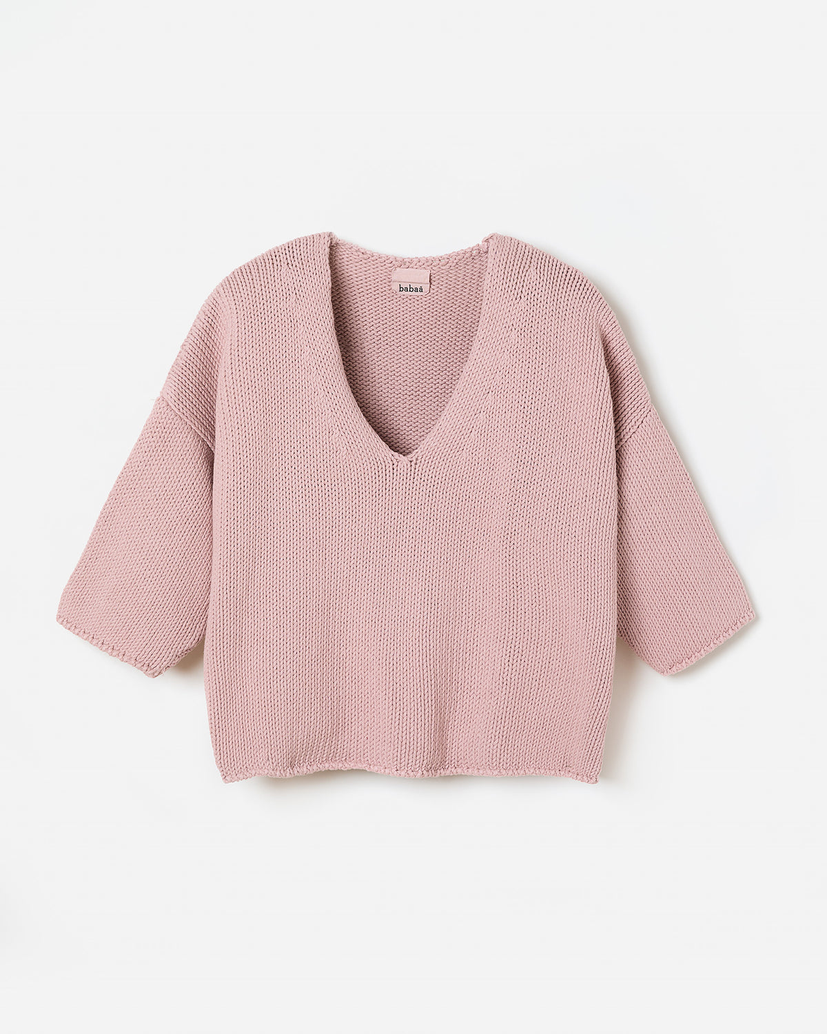 Babaà No9 plum blossom women's jumper, silhouette view showing soft fabric and stylish fit.
