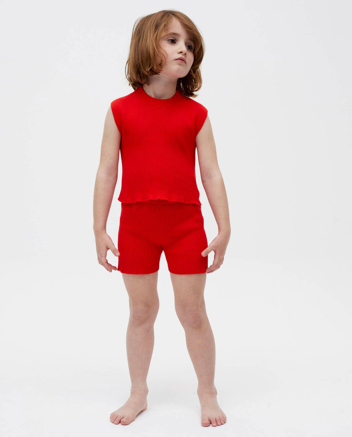 Kids' summer flame shorts by Babaà, featuring vibrant flame pattern, lightweight fabric, and comfortable fit for warm weather.