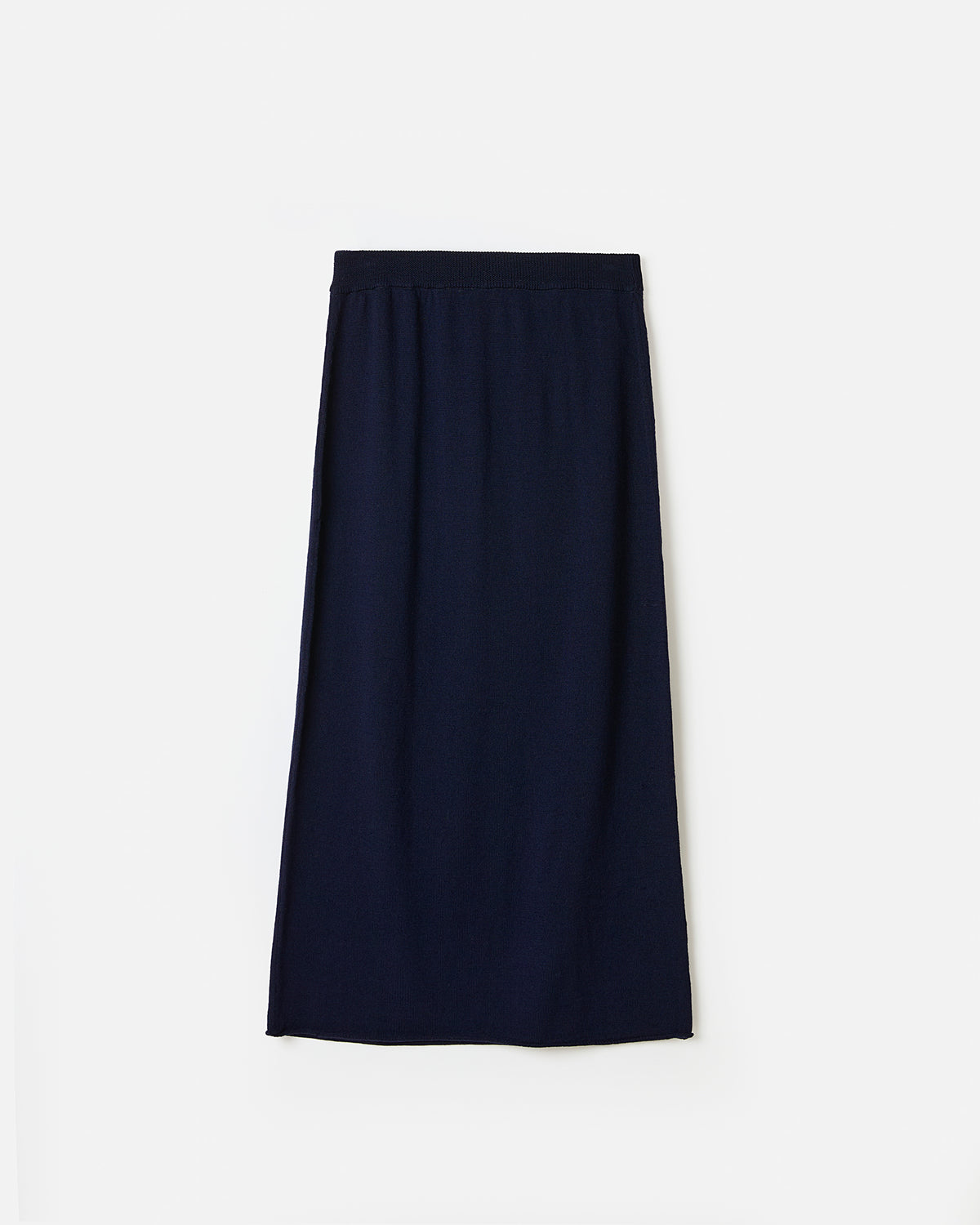 Navy Babaà Skirt No25 for women, featuring a sleek silhouette and stylish design, shown in a full-length view.