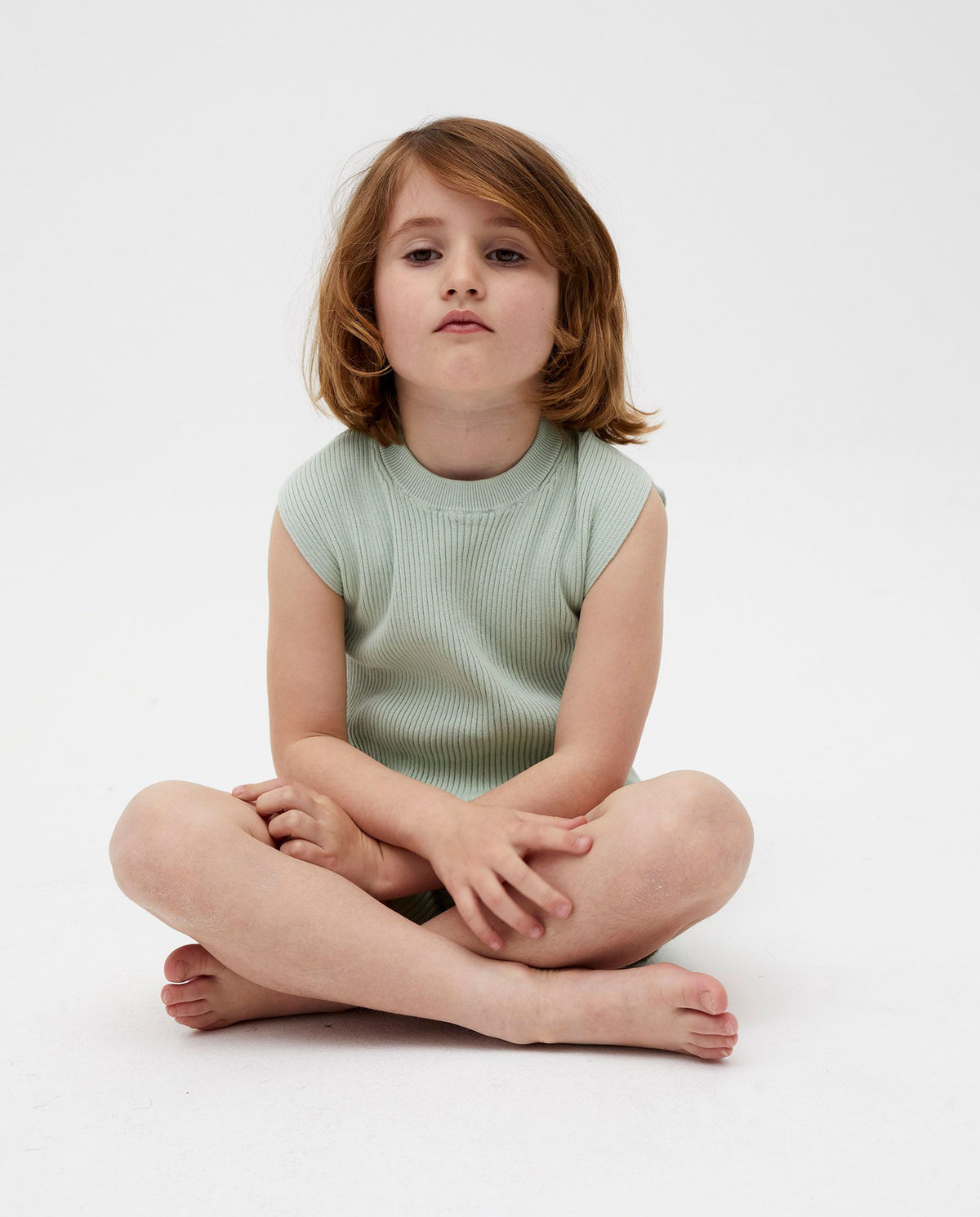 Kids' top No39 by Babaà featuring a vibrant ice lagoon print, made from soft, comfortable fabric for everyday wear.