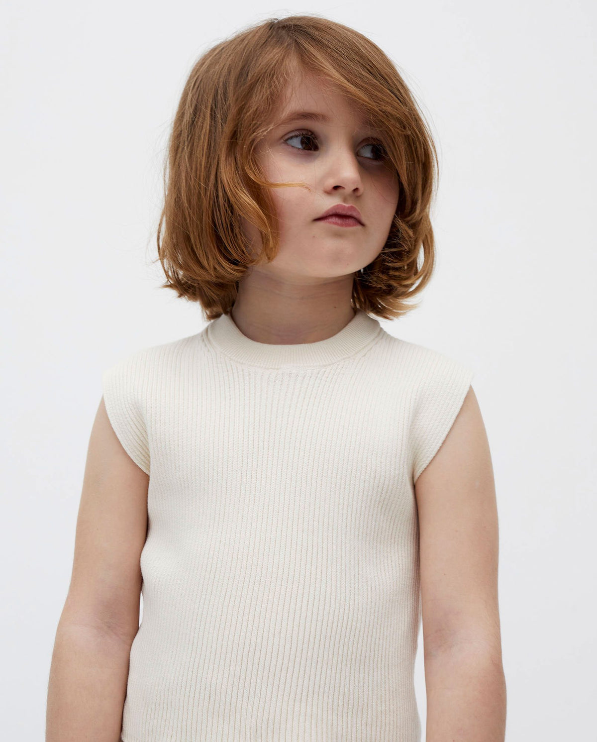 Kids' top No39 from Babaà in natural color, featuring soft fabric and simple design, ideal for casual wear.