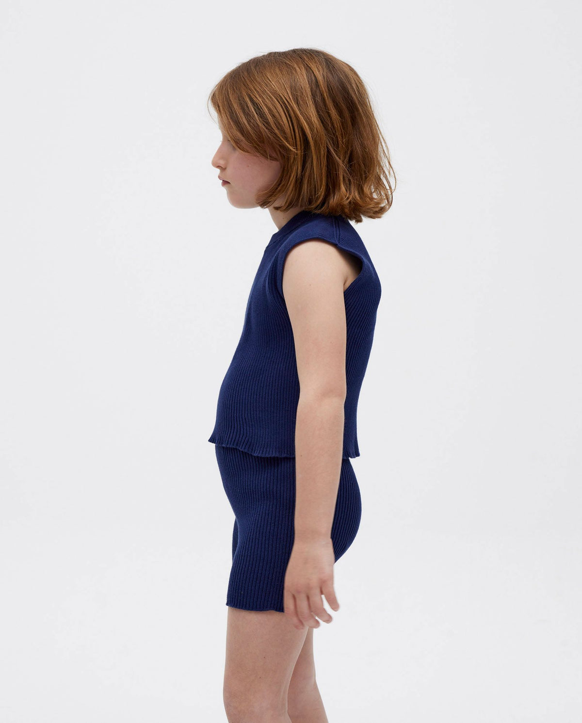 Navy kids' top No39 by Babaà, featuring a comfortable fit and soft fabric, suitable for casual wear.