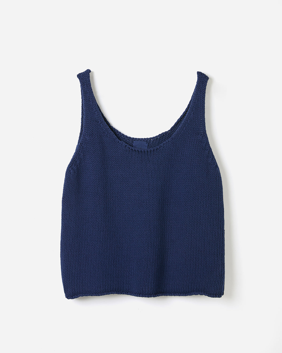 Navy top No1 by Babaà worn by a woman, featuring a sleek silhouette and stylish design perfect for casual or chic outfits.