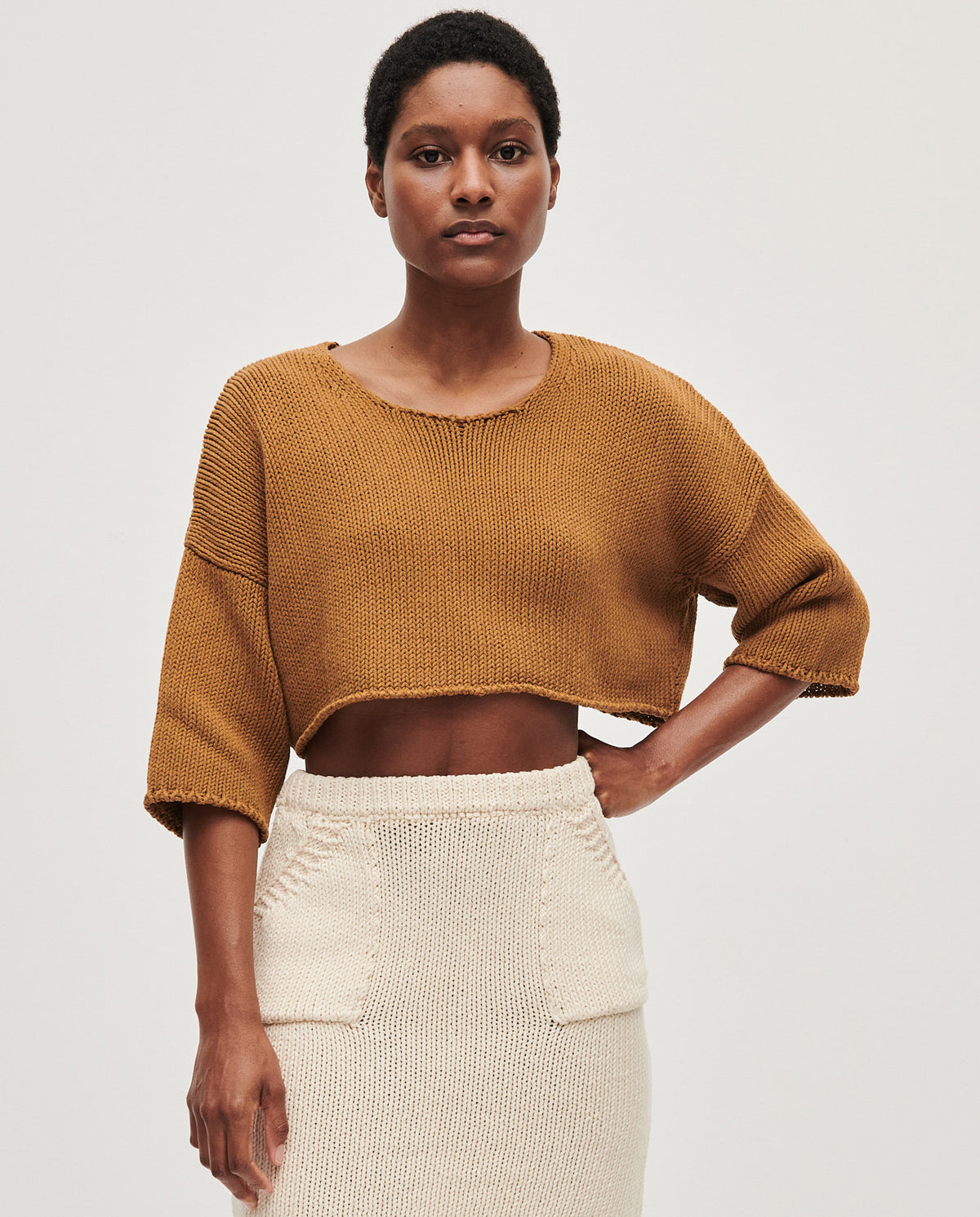 Babaà Top No9 Sukkari for women, featuring a stylish, lightweight fabric with intricate patterns and a comfortable fit.