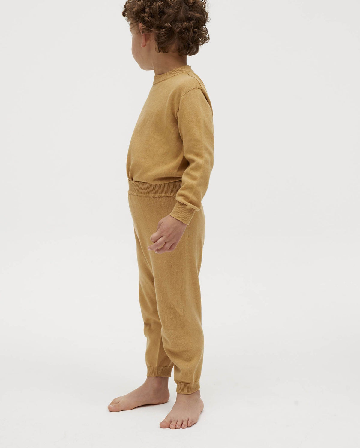 Kids' trousers Babaà No37 in Chicory Root color, featuring comfortable fabric and stylish design for children.