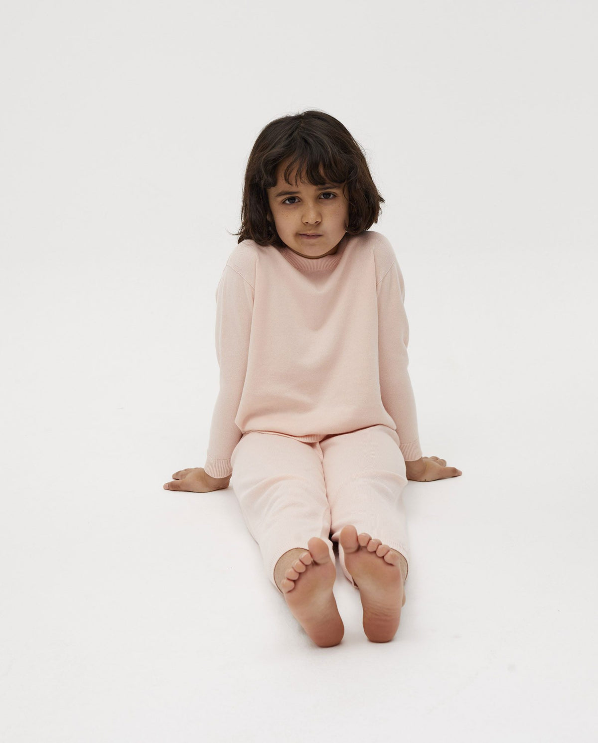 Kids' Babaà no37 Petal Plum trousers with a soft, comfortable fit in a vibrant plum color, ideal for casual wear.