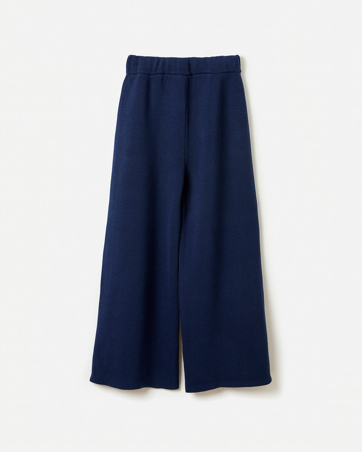 Navy Babaà No35 women's trousers with tailored fit, shown in silhouette style on a plain background.