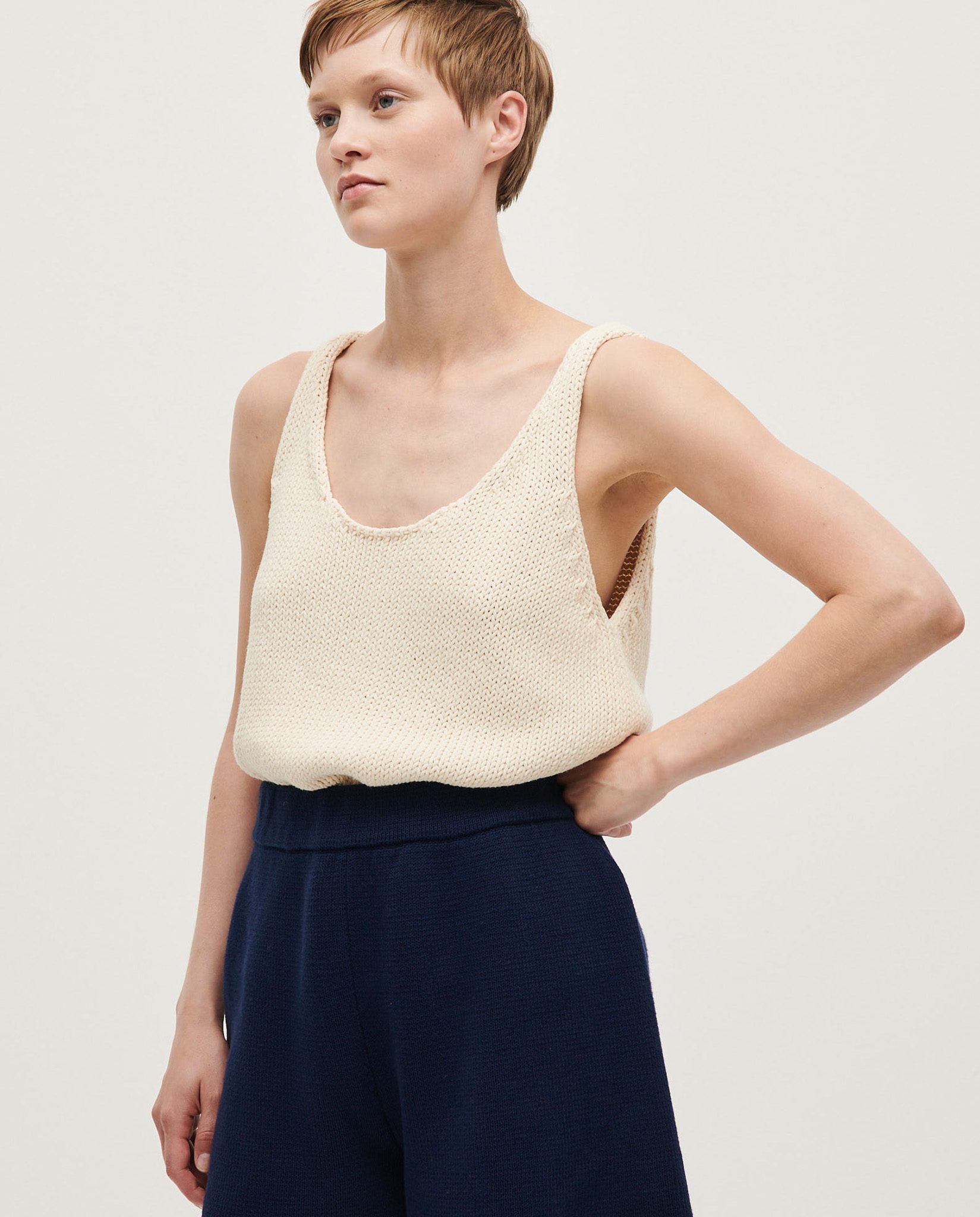 Ribbed Knit Tank Top - Ready to Wear