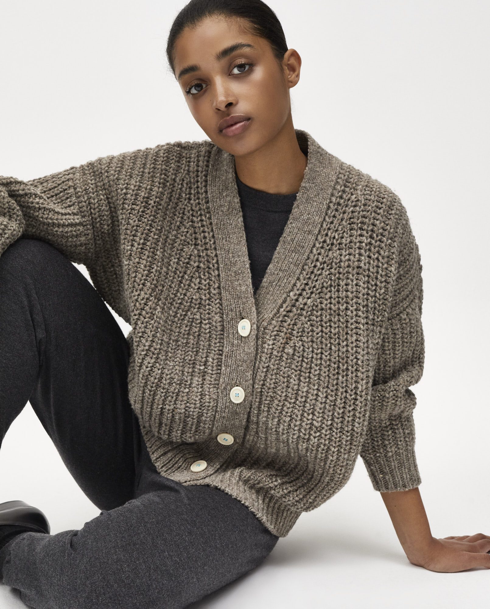 cardigan no19 dark mist – babaà