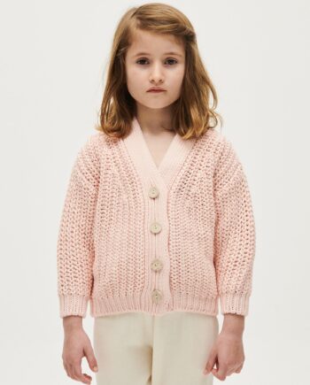 cardigan kids no18  petal plum