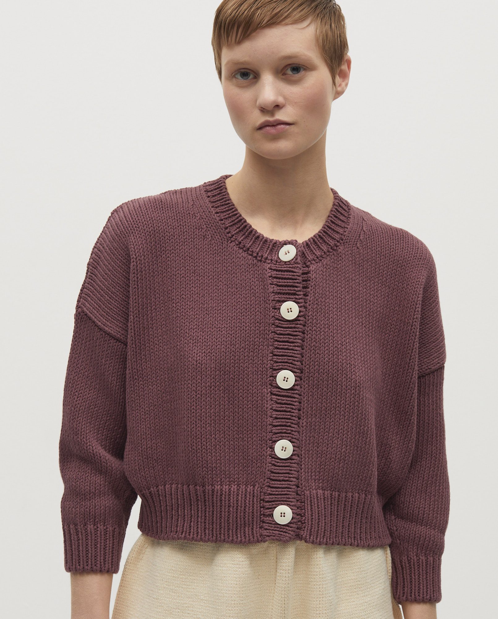 cardigan no14 black cherry - babaà