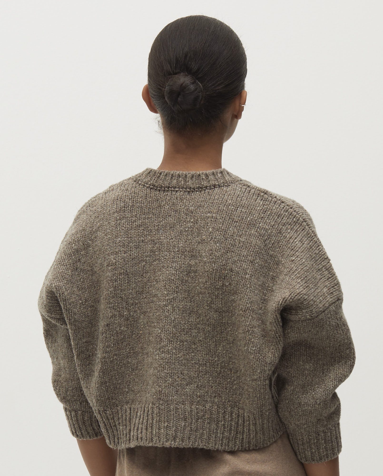 Dawn Mist Knit Cardigan - Black