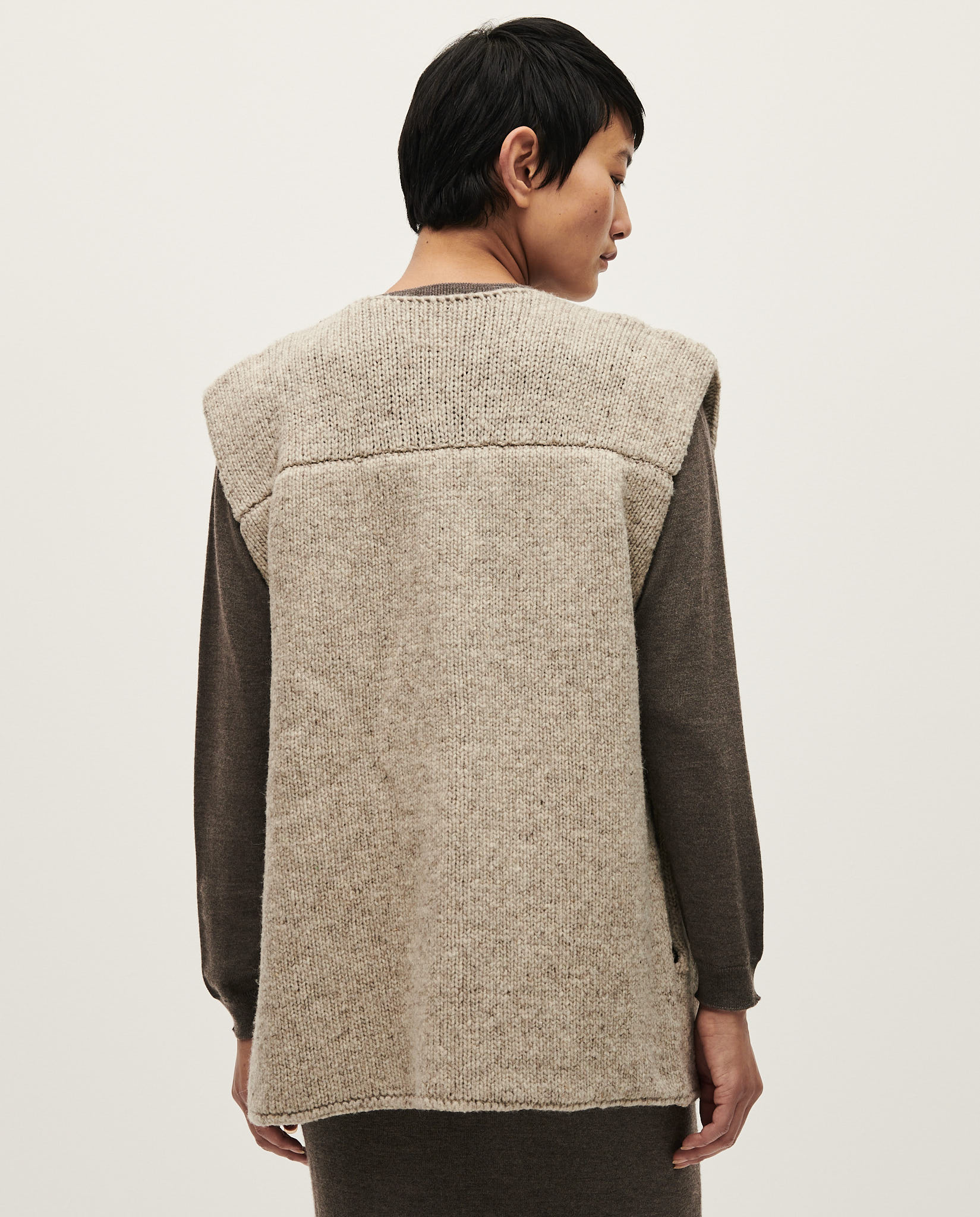 モーガン蔵人着用】24SS即完売 LOOSE KNIT LINEN VEST 【公式通販】