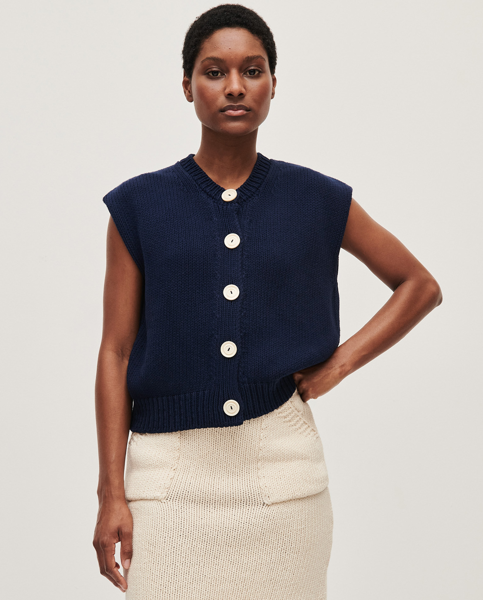 vest no26 navy – babaà