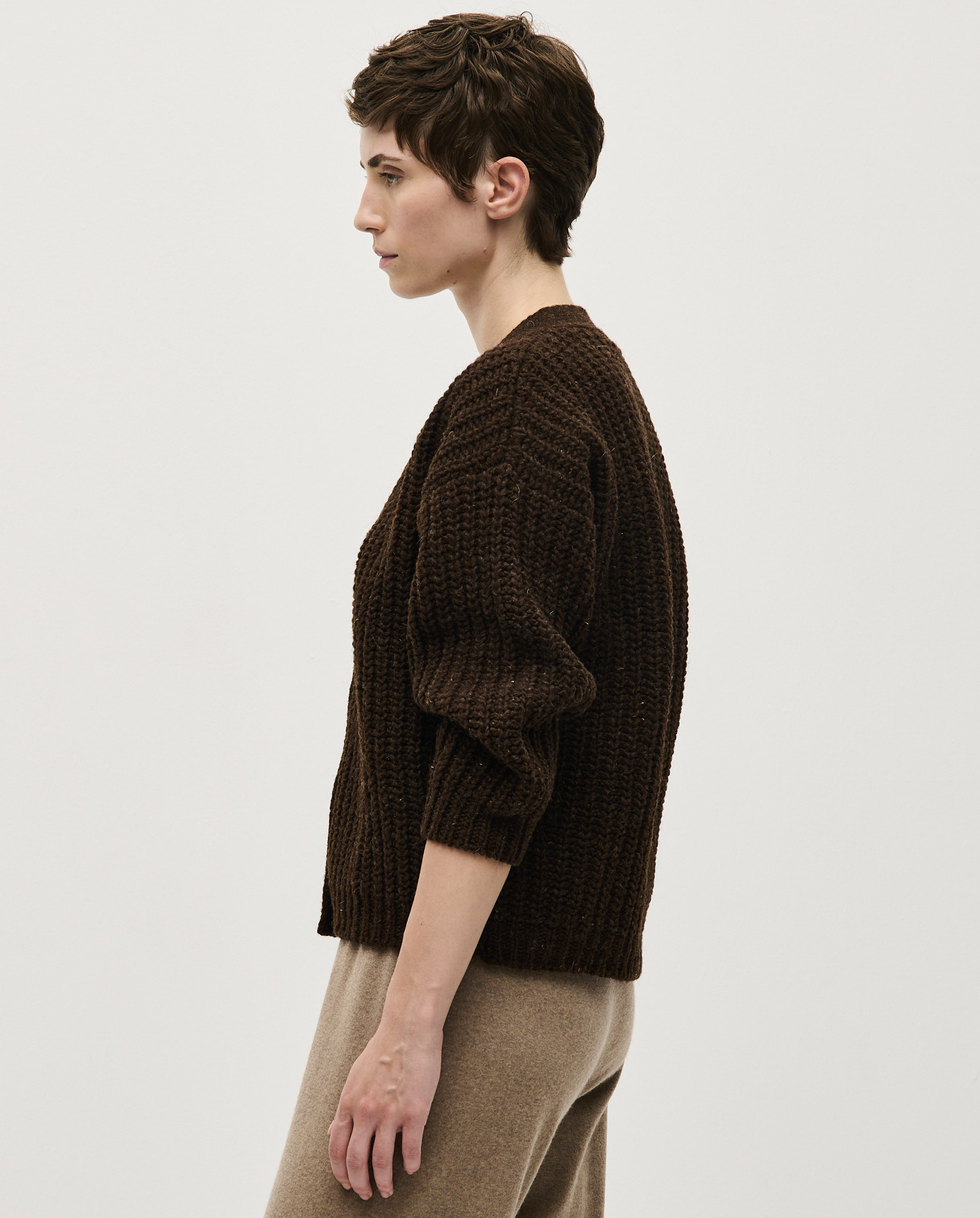 babaa コットンニットカーディガン cardigan no18 hibiscus flower – babaà