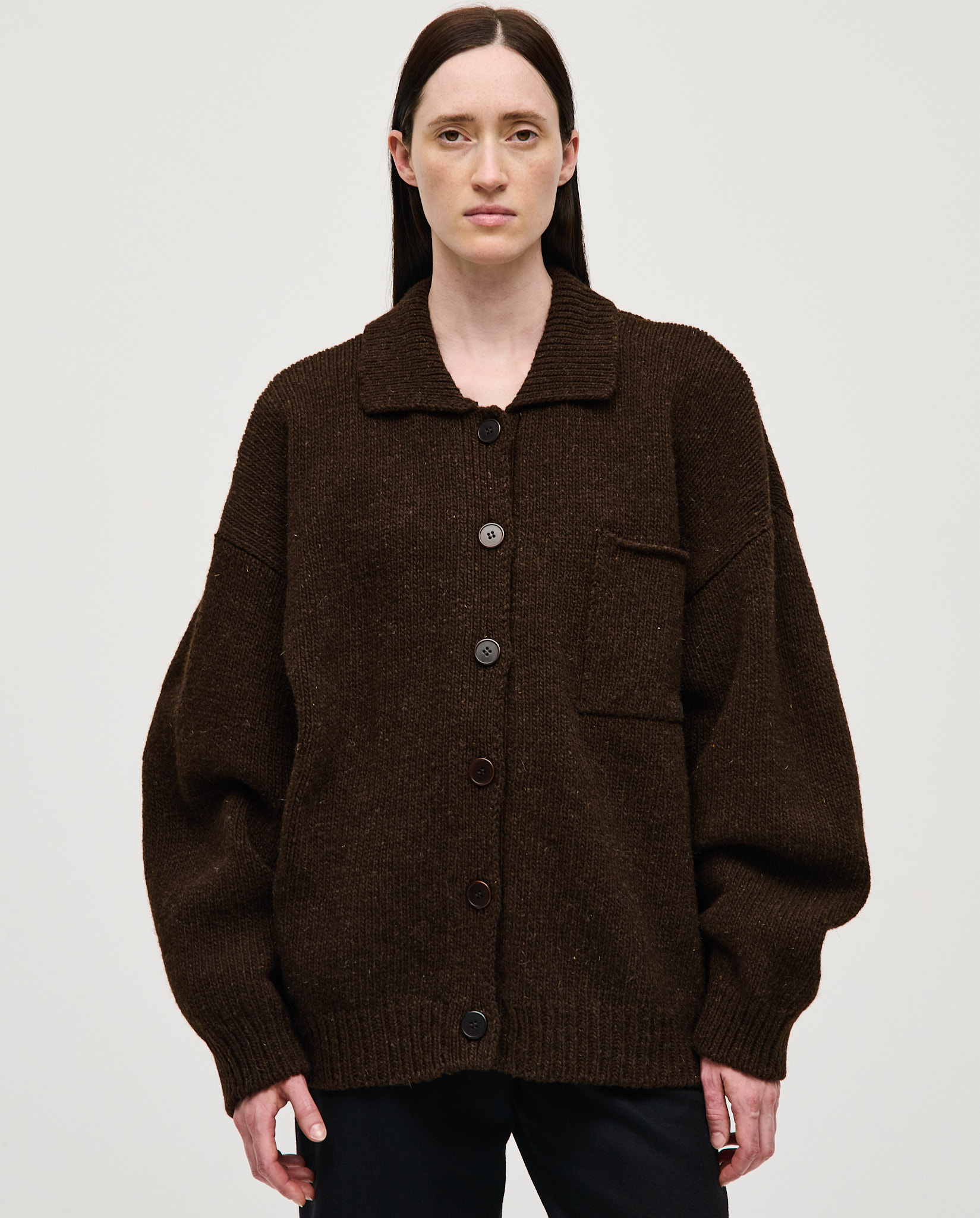 babaa  バーバ　ニット　カーディガン cardigan no14 navy – babaà